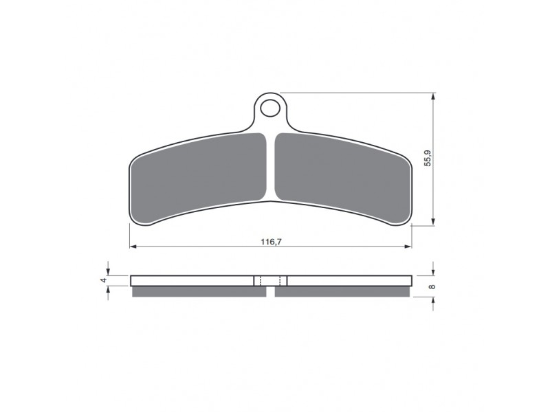 Placute de frana GOLDFREN 130 S33 STREET FRONT Placute de frana GOLDFREN 130 S33 STREET FRONT