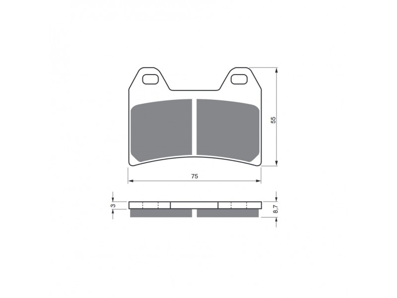Placute de frana GOLDFREN 141 S33 STREET FRONT Placute de frana GOLDFREN 141 S33 STREET FRONT