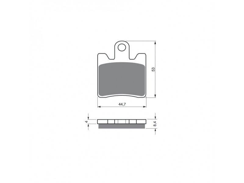 Placute de frana GOLDFREN 147 S33 STREET FRONT