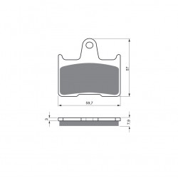 Placute de frana GOLDFREN 148 S33 STREET Spate Placute de frana GOLDFREN 148 S33 STREET Spate