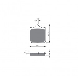 Placute de frana GOLDFREN 177 S33 STREET FRONT (1 set = 4 pcs) Placute de frana GOLDFREN 177 S33 STREET FRONT (1 set = 4 pcs)
