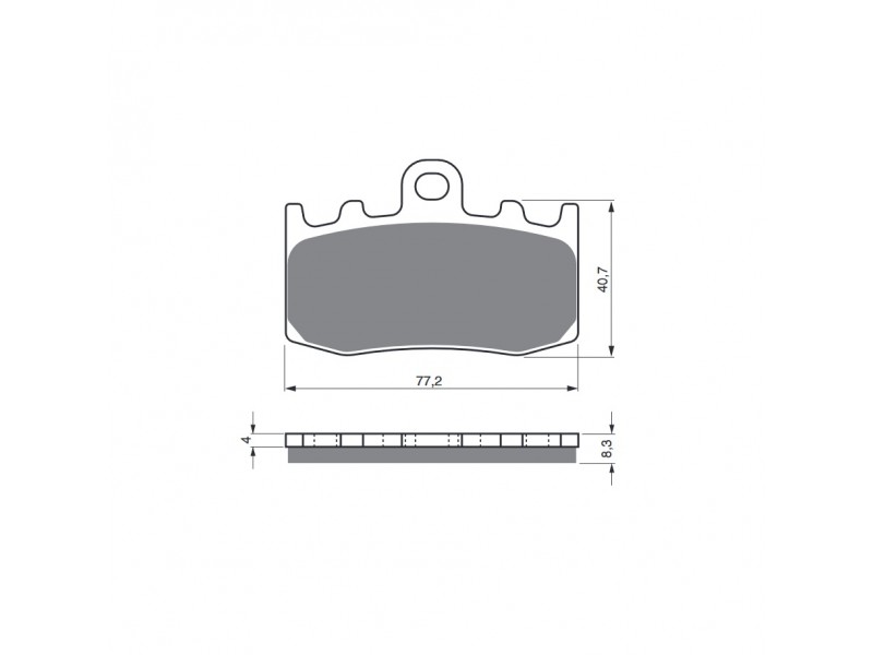 Placute de frana GOLDFREN 196 S33 STREET FRONT