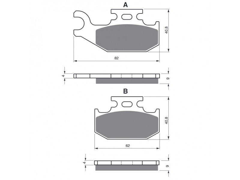 Placute de frana GOLDFREN 205 S33 STREET FRONT