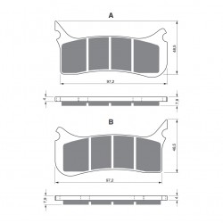 Placute de frana GOLDFREN 212 S33 STREET FRONT Placute de frana GOLDFREN 212 S33 STREET FRONT