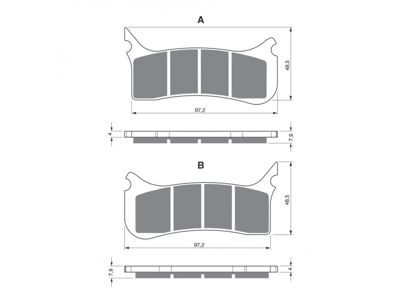 Placute de frana GOLDFREN 212 S33 STREET FRONT Placute de frana GOLDFREN 212 S33 STREET FRONT