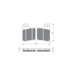Placute de frana GOLDFREN 214 S33 STREET FRONT Placute de frana GOLDFREN 214 S33 STREET FRONT