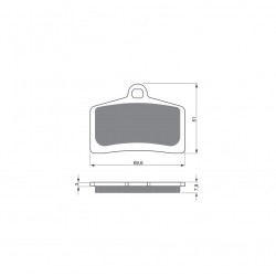 Placute de frana GOLDFREN 233 S33 STREET FRONT Placute de frana GOLDFREN 233 S33 STREET FRONT