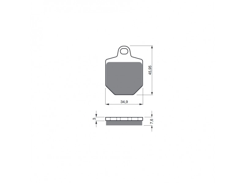 Placute de frana GOLDFREN 238 S33 STREET FRONT Placute de frana GOLDFREN 238 S33 STREET FRONT