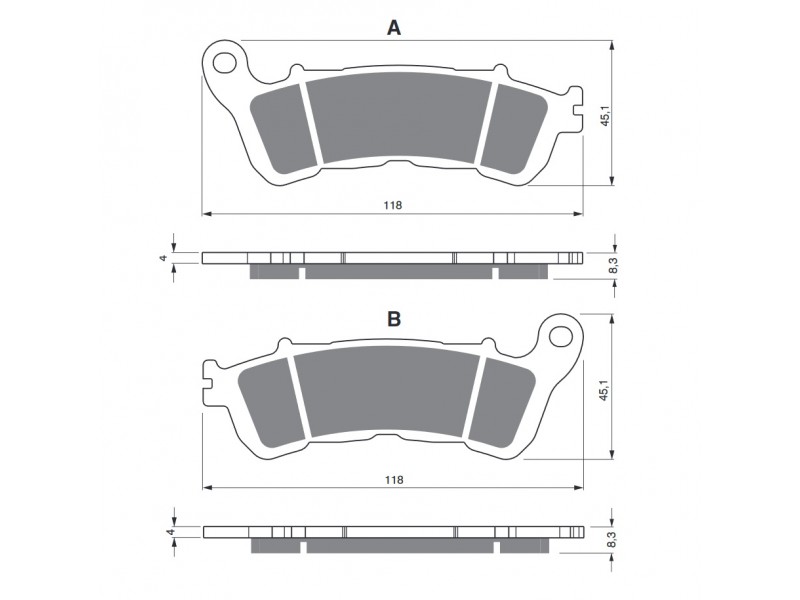 Placute de frana GOLDFREN 257 S33 STREET FRONT Placute de frana GOLDFREN 257 S33 STREET FRONT