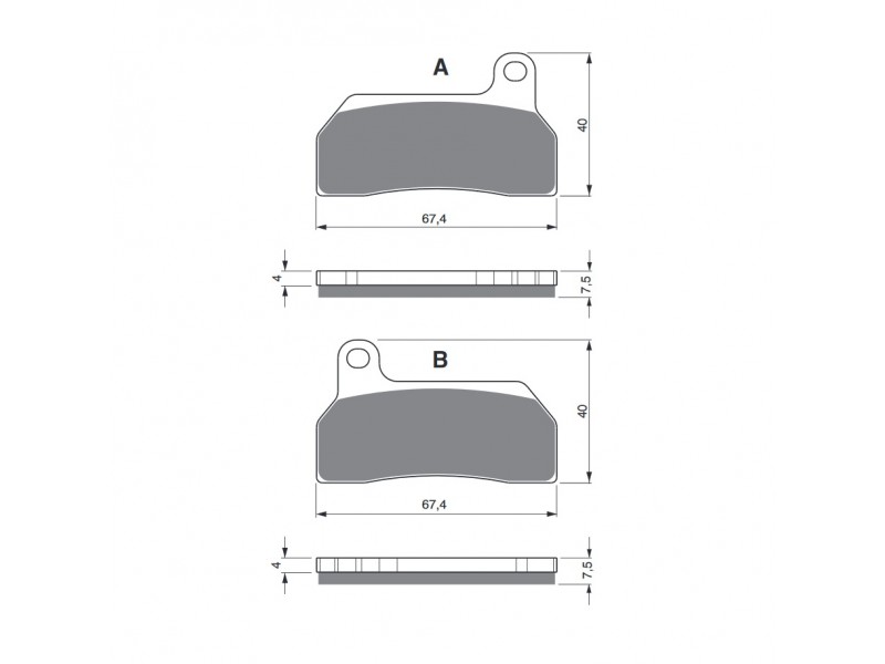 Placute de frana GOLDFREN 259 S33 STREET FRONT Placute de frana GOLDFREN 259 S33 STREET FRONT