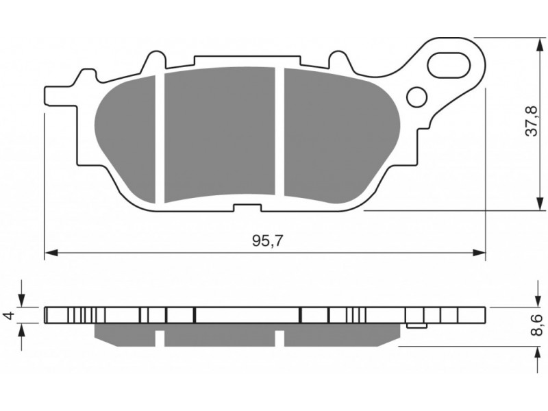 Placute de frana GOLDFREN 264 S33 STREET FRONT Placute de frana GOLDFREN 264 S33 STREET FRONT