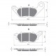 Placute de frana GOLDFREN 264 S33 STREET FRONT Placute de frana GOLDFREN 264 S33 STREET FRONT