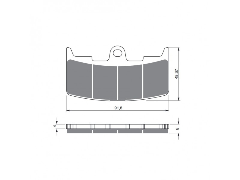 Placute de frana GOLDFREN 270 S33 STREET FRONT Placute de frana GOLDFREN 270 S33 STREET FRONT