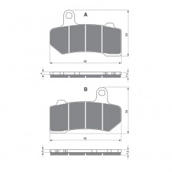 Placute de frana GOLDFREN 271 S33 STREET FRONT Placute de frana GOLDFREN 271 S33 STREET FRONT