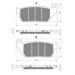 Placute de frana GOLDFREN 272 S33 STREET FRONT Placute de frana GOLDFREN 272 S33 STREET FRONT