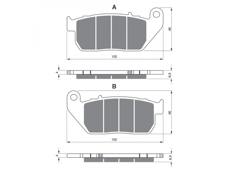 Placute de frana GOLDFREN 272 S33 STREET FRONT