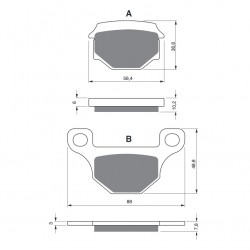 Placute de frana GOLDFREN 289 S33 STREET FRONT Placute de frana GOLDFREN 289 S33 STREET FRONT