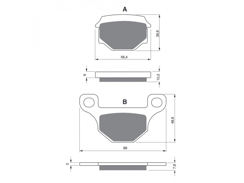 Placute de frana GOLDFREN 289 S33 STREET FRONT Placute de frana GOLDFREN 289 S33 STREET FRONT