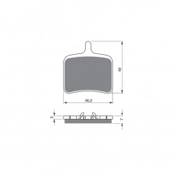 Placute de frana GOLDFREN 290 S33 STREET Spate Placute de frana GOLDFREN 290 S33 STREET Spate