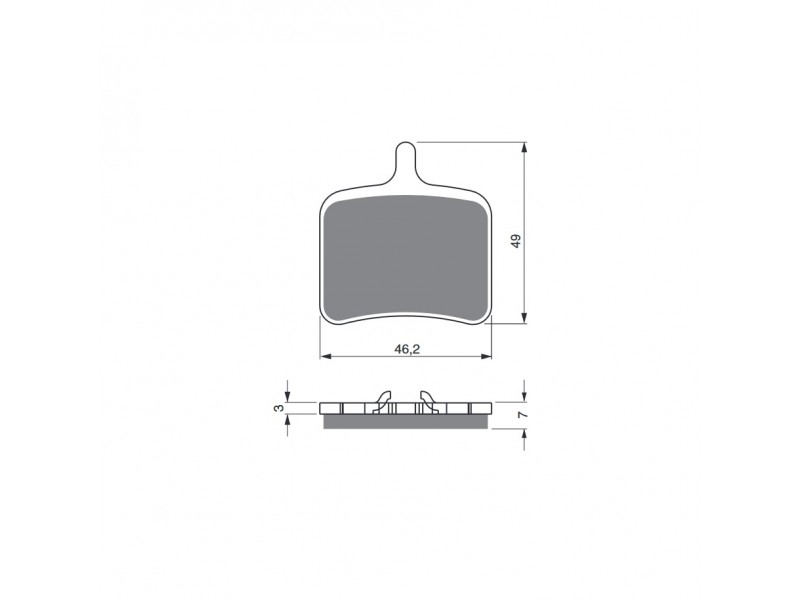 Placute de frana GOLDFREN 290 S33 STREET Spate Placute de frana GOLDFREN 290 S33 STREET Spate