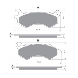 Placute de frana GOLDFREN 299 S33 STREET FRONT Placute de frana GOLDFREN 299 S33 STREET FRONT