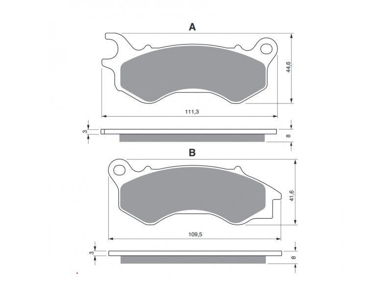 Placute de frana GOLDFREN 299 S33 STREET FRONT