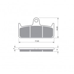 Placute de frana GOLDFREN 301 S33 STREET FRONT Placute de frana GOLDFREN 301 S33 STREET FRONT
