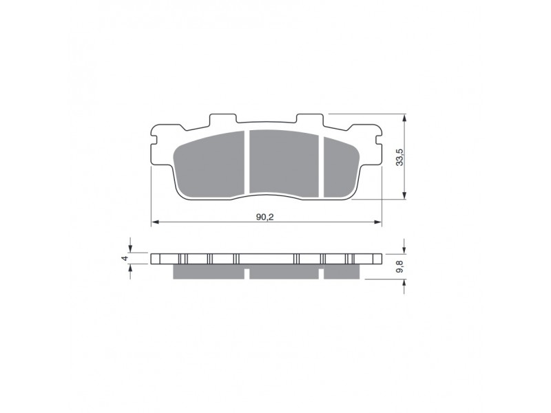 Placute de frana GOLDFREN 302 S33 STREET Spate Placute de frana GOLDFREN 302 S33 STREET Spate