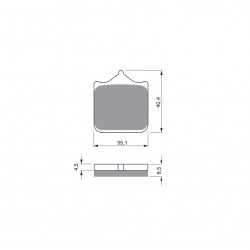 Placute de frana GOLDFREN 304 S33 STREET FRONT (1 set = 4 pcs) Placute de frana GOLDFREN 304 S33 STREET FRONT (1 set = 4 pcs)