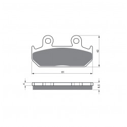 Placute de frana GOLDFREN 025 K5 Placute de frana GOLDFREN 025 K5