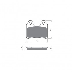 Placute de frana GOLDFREN 168 K5 Placute de frana GOLDFREN 168 K5