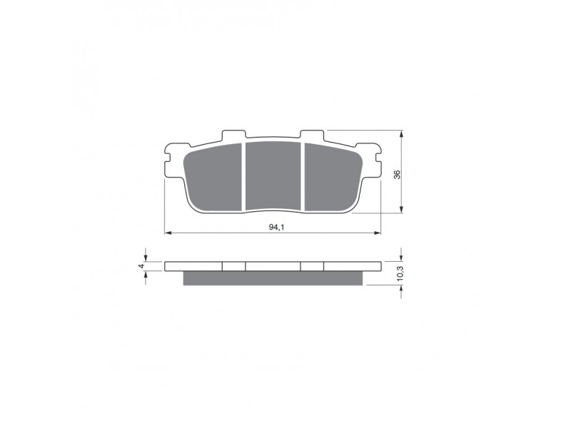 Placute de frana GOLDFREN 286 K5