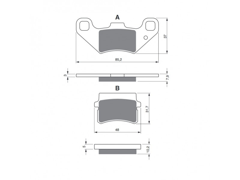 Placute de frana GOLDFREN 288 K5 Placute de frana GOLDFREN 288 K5