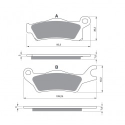 Placute de frana GOLDFREN 309 K5 Placute de frana GOLDFREN 309 K5