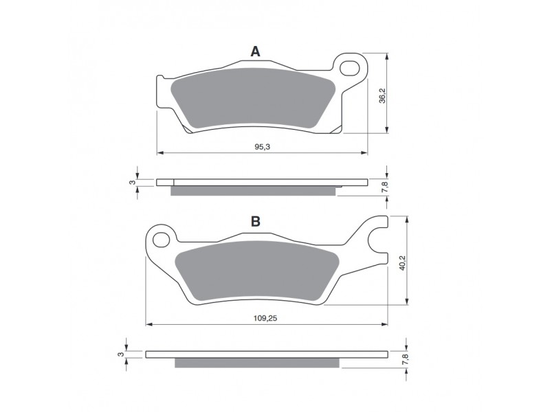 Placute de frana GOLDFREN 309 K5 Placute de frana GOLDFREN 309 K5