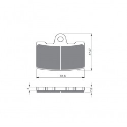 Placute de frana GOLDFREN 269 AD (1 set = 4 pcs) Placute de frana GOLDFREN 269 AD (1 set = 4 pcs)
