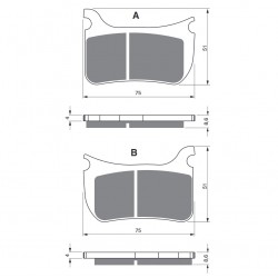 Placute de frana GOLDFREN 276 AD  OFF-ROAD FRONT Placute de frana GOLDFREN 276 AD  OFF-ROAD FRONT