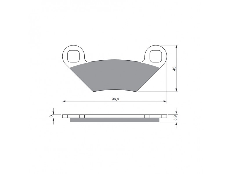 Placute de frana GOLDFREN 300 AD OFF-ROAD FRONT Placute de frana GOLDFREN 300 AD OFF-ROAD FRONT