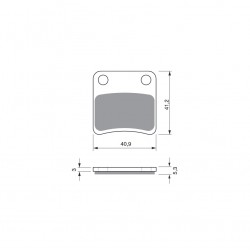 Placute de frana GOLDFREN 303 AD Placute de frana GOLDFREN 303 AD