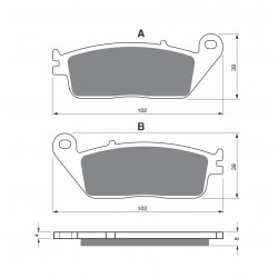 Placute de frana GOLDFREN 022 GP6 Placute de frana GOLDFREN 022 GP6