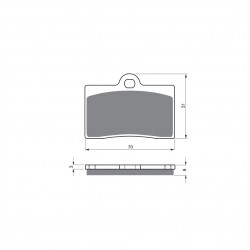 Placute de frana GOLDFREN 064 GP6 Placute de frana GOLDFREN 064 GP6
