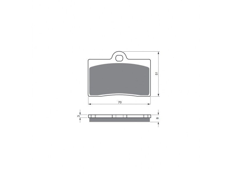 Placute de frana GOLDFREN 064 GP6 Placute de frana GOLDFREN 064 GP6