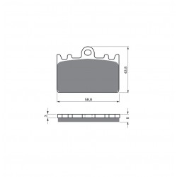 Placute de frana GOLDFREN 090 GP6 Placute de frana GOLDFREN 090 GP6