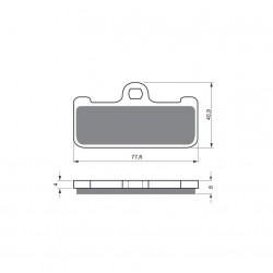 Placute de frana GOLDFREN 116 GP6 Placute de frana GOLDFREN 116 GP6
