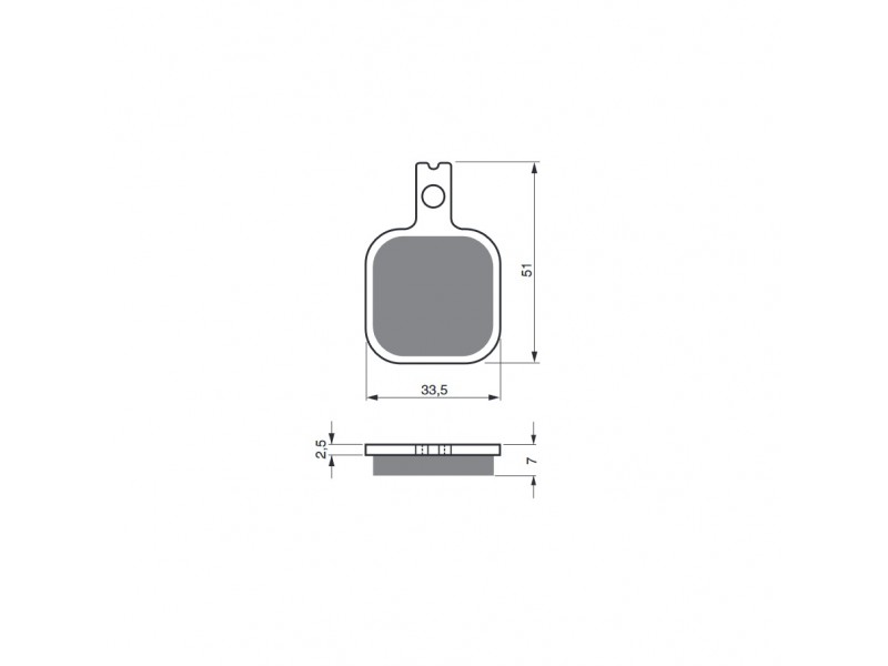 Placute de frana GOLDFREN 119 GP6 (1 set = 6 pcs) Placute de frana GOLDFREN 119 GP6 (1 set = 6 pcs)
