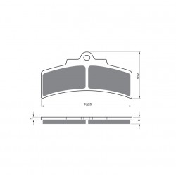 Placute de frana GOLDFREN 123 GP6 Placute de frana GOLDFREN 123 GP6
