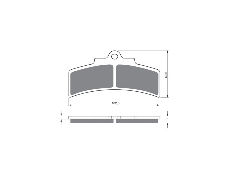 Placute de frana GOLDFREN 123 GP6 Placute de frana GOLDFREN 123 GP6