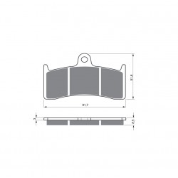 Placute de frana GOLDFREN 126 GP6 Placute de frana GOLDFREN 126 GP6