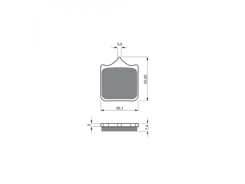 Placute de frana GOLDFREN 177 GP6 (1 set = 4 pcs) Placute de frana GOLDFREN 177 GP6 (1 set = 4 pcs)