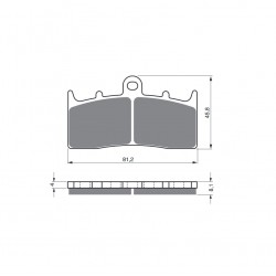 Placute de frana GOLDFREN 194 GP6 Placute de frana GOLDFREN 194 GP6